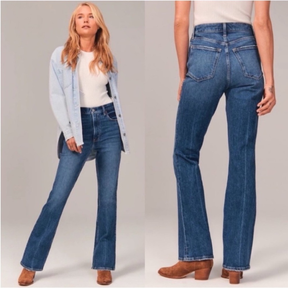 Abercrombie and Fitch The 70's Vintage Flare Ultra High Rise size 27/4